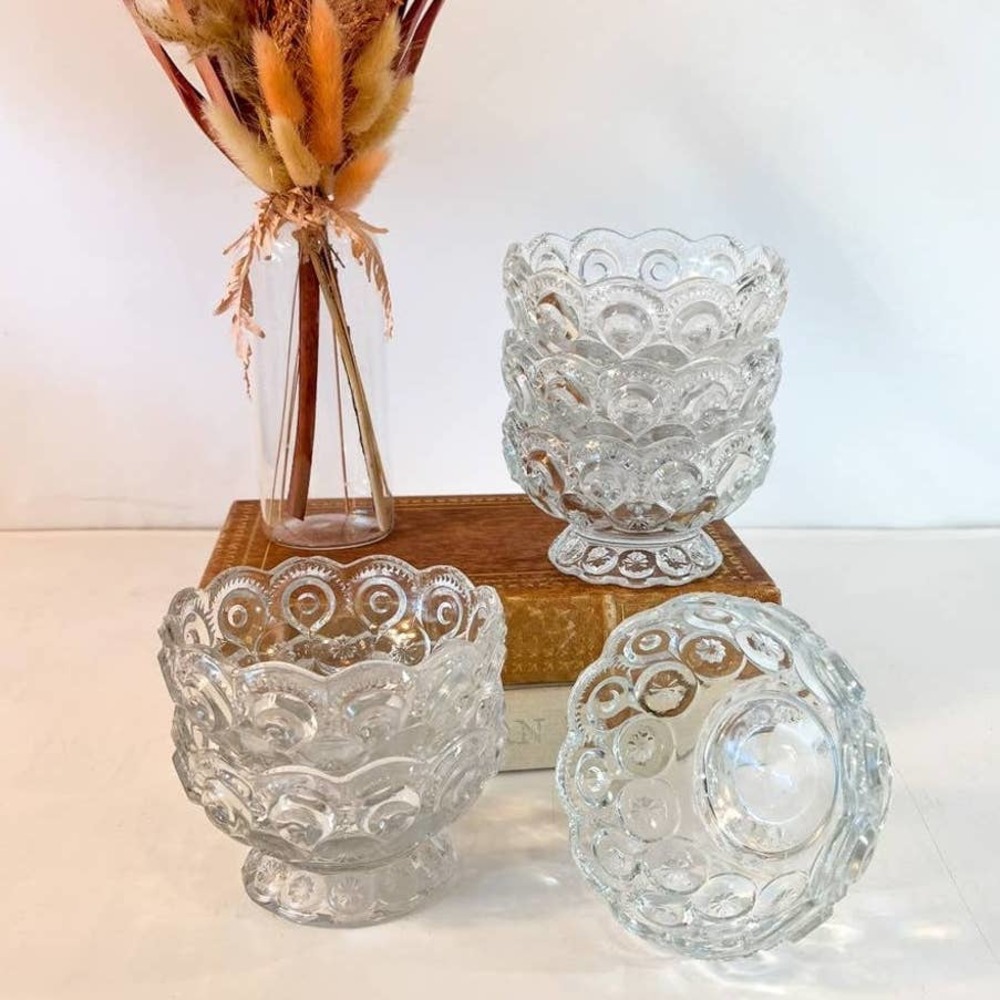 Moon and Star Bowls VIntage set of 6 by LE Smith